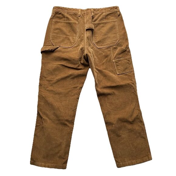 Wallace & Barnes Brown Cotton Corduroy Carpenter Painter Pants 33x30 J.Crew - Picture 3 of 14